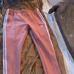 Adidas sweatpants pink